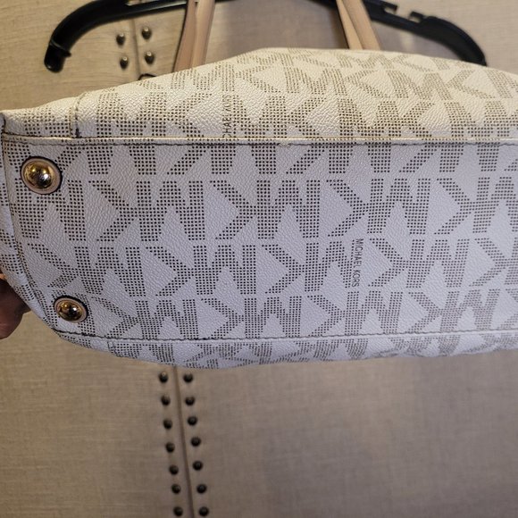 Michael Kors Cream Colored Monogram Tote - Picture 4 of 6